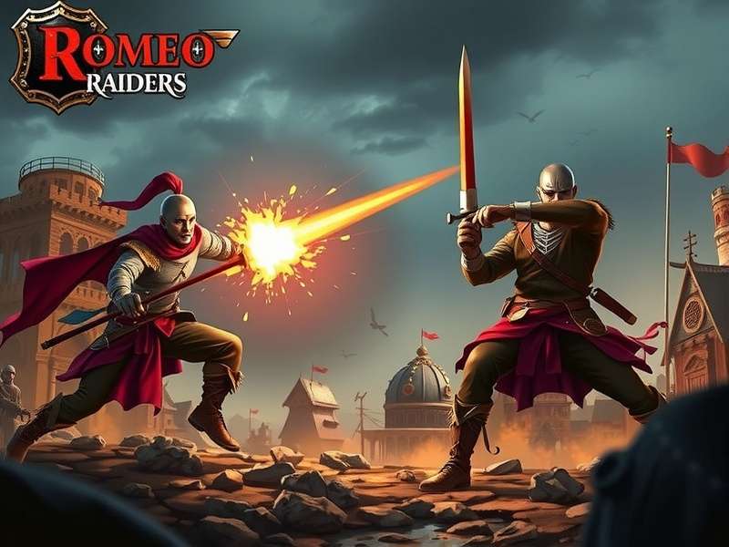 Romeo Raiders game screenshot showing action combat